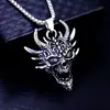 Brújula de Punta de Lanza Vikinga Europea y Americana Colgante de Acero de Titanio Collar con Colgante de Acero Inoxidable Rúnico Retro Joyería al por Mayor