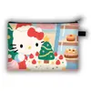 Nuevo Monedero Grande de Navidad de Hello Kitty para Niños, Bolso de Mano con Asa Larga de Gran Capacidad para Cosméticos, Lindo Bolso Cruzado