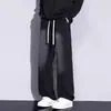 Jeans de invierno para hombre, forrados de polar y engrosados, pantalones casuales estilo americano, versátiles de pierna ancha, holgados, rectos, venta al por mayor para hombre