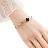 Não Desbota, Versátil, Personalizado, Cheio de Diamantes, Joia de Mão de Luxo Leve Celebridade da Internet Atacado Pulseira Popular de Aço Titânio Moda Francesa para Mulheres