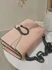 Bolsas Femininas de Nicho de Alto Padrão 2026 Nova Tendência Bolsa Dionysus Bolsa de Corrente da Celebridade da Internet Versátil Corrente Bolsa Quadrada Pequena
