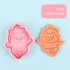 Molde para Galletas de Caricatura de Capibara, Molde para Galletas Impreso Simulado, Molde para Galletas 3D Estéreo Cortado a Presión, Herramienta para Hornear