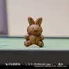 Escultura de Sândalo Madeira de Pessegueiro Urso Acessórios Fofos Ursinho de Pelúcia Mickey Mouse Joias DIY Wenwan Portátil Peça de Mão Madeira Presente