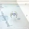 Pendientes de Aleación de Titanio F136 Corazón de Ángel Ala de Zirconia G23 Titanio Rosca Interna Joyería para Piercing de Labio Cabeza