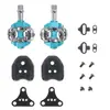 Pedal autoblocante para bicicleta de montaña pedal aleación de aluminio adecuado para accesorios del sistema de calas Himano SPD