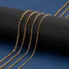 Joias Estilo Europeu e Americano Corrente Cruzada Corrente em Forma de O Colar de Aço Inoxidável Corrente com Pingente de Aço Titânio Corrente Fina da Moda em Estoque
