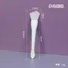 Nova escova de máscara de cabeça dupla dupla finalidade máscara de lama facial ferramenta cabeça macia silicone peixe cauda colher máscara escova atacado