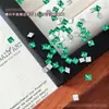 Pedrinhas de strass mini quadradas super brilhantes para nail art, cores sortidas, base plana, formato quadrado pequeno, bordas chanfradas, para decoração de unhas