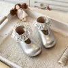 Zapatos de Cuero para Niñas de 3 a 6 Años, Estilo Primavera y Otoño, Moda Coreana, Suela Suave, Zapatos Antideslizantes para Niños, Zapatos de Rendimiento