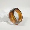 Joias Yongge Pulseira Geométrica Redonda de Resina Estilo Europeu e Americano Transfronteiriça Semi-Transparente Estilo Ins Bangle Poligonal Exagerado