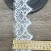 Ribete de encaje para pestañas de 5 cm del fabricante, accesorios de encaje para lencería, vestidos caseros y ropa, encaje de hilo ondulado