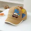 Bonés de Baseball Infantis Atacado Estilo Coreano Desenho Animado Fofo Dinossauro Pequeno Boné com Aba 2026 Primavera e Verão Novo Chapéu de Sol para Bebês