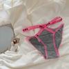Dopamina doce menina calcinha feminina doce puro algodão verão fino Feminino Cintura média sexy fita Novo