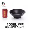 A5 Negro Mate Bol para Ramen Ajisen Arroz Gai Fideos Pequeños Bol de Cerámica Imitación Bol para Malatang Vajilla Japonesa y Coreana Bol Palillos