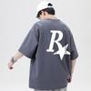 Camiseta de Manga Corta Staraita Summer R-Star para Niños, Peso Pesado Tendencia Nacional Sta High Street Holgada Pareja Camiseta de Media Manga para Mujer