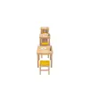 Mesa y Sillas de Comedor Rápidas de Madera Maciza, Mesa de Comedor para Apartamento Pequeño, Mesa Rectangular para Desayuno de Snack Bar, Mesa de Comedor para el Hogar