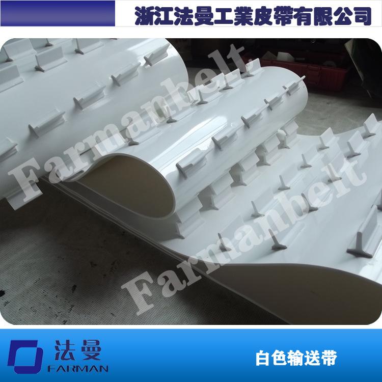 白色PVC挡板输送带