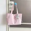2026 nova bolsa tote grande da moda estilo coreano com bolinhas e adoráveis enfeites de estrela, versátil para carregar no ombro ou na mão