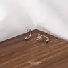 Ganchos de Pendientes de Moda Sencillos de Plata de Ley S925 para Mujer, Elegantes Versátiles de Lujo Ligero Accesorios de Oreja de Gama Alta, En Stock al por Mayor