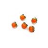 Colgante de aleación de aceite de joyería DIY directo de fábrica, accesorios de pulsera coreana, colgante de color naranja caqui transparente