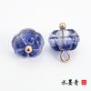Pies de cobre de vidrio cárdigan cheongsam para mujer joyería costura a mano hebilla de color forma de flor abrigo abrigo camisa camisa botón de camisa