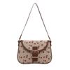 Bolsa de Ombro Fashion com Estampa de Cereja para Mulheres 2025 Nova Moda de Verão Bolsa Envelope com Cinto Bolsa de Ombro Simples