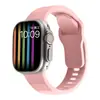 Adecuado para Todas las Series de Relojes Apple Watch desde la Generación S1-0 Correa Deportiva Inteligente de Silicona Color Sólido Ola Ultra