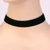 Collar corto europeo y americano Negro 2.0cm moda Cadena joker para clavícula collar de terciopelo de temperamento fabricantes al por mayor