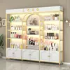 Prateleira de Cosméticos Display Rack Multicamadas Gabinete de Exibição de Produtos para Salão de Beleza Skincare Salão de Unhas Barbearia Gabinete de Exibição