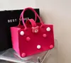 Bolso de Fieltro de Celebridad de Internet, Bolsa de Regalo de Alta Gama, Bolso Tote Pequeño de Fieltro de Dibujos Animados, Bolso de Mano Souvenir de Luna Llena