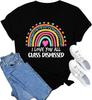 Camiseta de algodón puro de Amazon para mujer, estilo europeo y americano, ideal como regalo para profesores, con cuello redondo y manga corta, disponible en verano.
