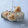 3 Flores Artificiais de Dália Grandes para Decoração de Casamento, Flores de Seda Laranja Café Vintage de Outono para Arranjo de Corredor de Casamento Buquê