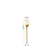 Cuchillo para Bistec, Tenedor y Cuchara de Postre de Acero Inoxidable 304 con Mango Cuadrado, Grosor Hotelero, Juego de Cubiertos Estilo Occidental Transfronterizo