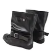 Botines de Estilo Relajado de Moda 2026 Primavera Negro Punta Redonda Moño Diseño de Nicho Botines Cortos Adelgazantes para Mujer