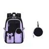 Mochila escolar para niñas, gran capacidad, ligera, impermeable, mochila infantil para grados 3-6, comercio exterior