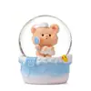 Muñeca Oso de Baño de Burbujas, Adorno de Bola de Cristal Luminosa, Bola de Agua de Copo de Nieve, Regalo Creativo para Estudiantes, Juguete, Pequeño Regalo