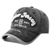 Boné de Baseball Bordado Lavado Vintage Transfronteiriço Masculino Primavera e Outono Novo Boné Vintage Bico de Pato Chapéu de Sol Chapéu Casual para Exterior