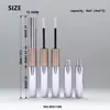 Tubo de Pegamento para Pestañas de Doble Extremo 4+4ml Empaque Segmentado para Pestañas Postizas Tubo Vacío de Pegamento para Pestañas Postizas