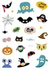 Novos adesivos de tatuagem à prova d'água personalidade engraçada desenho animado anime Halloween adesivos de tatuagem tatuagem temporária atacado