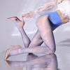 [Shino Sakura] Medias sin costuras Aurora 360 para mujer, ultradelgadas, sedosas con brillo aceitoso, puntera transparente, pantimedias modeladoras