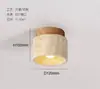 Lámpara de techo para dormitorio a prueba de viento color nogal diseño retro luz para barra de bar sensación de alta gama nueva protección ocular lámpara de techo para sala de estar hierro