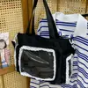 Nueva Bolsa Ita Transparente de Alto Valor Estético, Color Caramelo Fresco y Dulce, Estilo Japonés, Ligera, Gran Capacidad, Cruzada, para Niñas