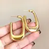 Pendientes Metálicos Lisos Cuadrados 2026 Nuevo Estilo Caliente Accesorios de Pendientes de Alta Gama Estilo Europeo Geométricos Lujo Ligero Tachuelas Minimalistas