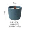 Taza de Cemento Minimalista Nórdica Vela de Aromaterapia para el Hogar Vela DIY Adorno de Fragancia para el Hogar Procesamiento OEM de Cera de Soja