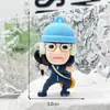 Llavero de One Piece Colgante de Goma Blanda Animación de Dibujos Animados Luffy Llavero de Coche Adornos Colgantes Caja Sorpresa Muñeca Pequeña Personalización