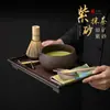 Juego de Matcha de Arcilla Morada Tazón de Té Japonés Batidor para Té Pincel de Té Colador de Té Herramientas de Té de la Dinastía Song
