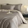 Conjunto de Quatro Peças de Seda Gelada, Capa de Edredom Suave e Sedosa Estilo Verão, Lençol de Cama de Luxo Leve de Alta Qualidade, Conjunto de Roupa de Cama de Três Peças de Verão para Casa Venda por Atacado