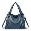 Bolsa feminina da moda, projetada para mulheres de meia-idade e idosas, novo modelo 2026, grande capacidade, bolsa de ombro, bolsa transversal e bolsa tote, couro macio fashion