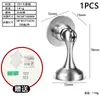 Tapón de Puerta Sin Taladro en Stock, Modelo Nuevo para Dormitorio y Baño, Montaje en Pared, Anticolisión, Silencioso, Acero Inoxidable, Magnético Fuerte, Mayoreo