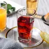 Vaso Cuadrado de Vidrio Transparente Vaso para Bebidas Vaso Cuadrado Recto para Cerveza Vaso para Enjuague Bucal de Hotel Restaurante Vaso para Agua